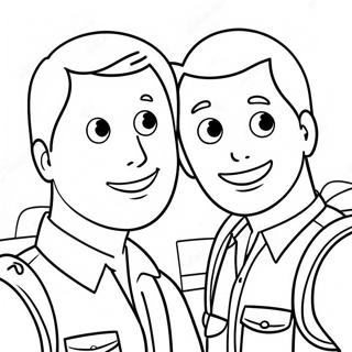 Chris Ve Martin Kratt Macerasi Boyama Sayfasi 60578-13275