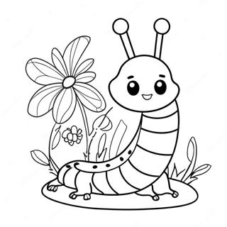 Ciceklerle Renkli Tirtil Boyama Sayfasi 61141 13439