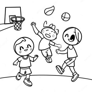 Basketbol Boyama Sayfaları