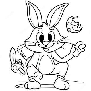 Bugs Bunny Uzay Jam Boyama Sayfasi 61865-13609