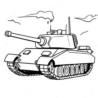 Aksiyon Halindeki Askeri Tank Boyama Sayfasi 62220-13707