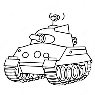 Sevimli Cizgi Film Tanki Boyama Sayfasi 62221-13710