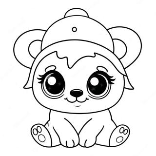Sapkali Oynak Beanie Boo Boyama Sayfasi 63528 14075