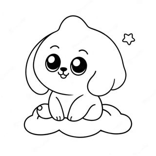 Bulut Uzerinde Uykulu Beanie Boo Boyama Sayfasi 63530 14084