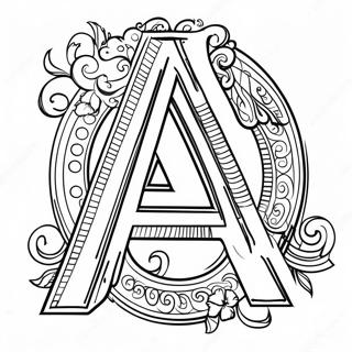 Harika A Harfi Boyama Sayfasi 64146-14239