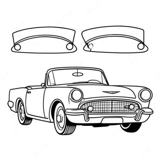 Klasik Cabrio Araba Boyama Sayfasi 64352-12958