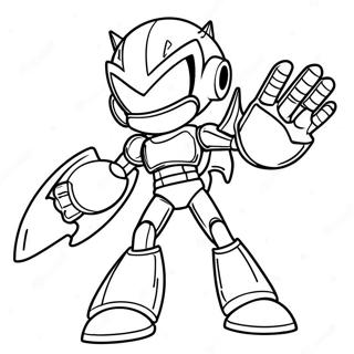 Metal Sonic Aksiyon Halinde Boyama Sayfasi 64703-13826