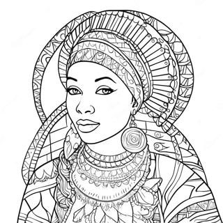 Afrika Amerikali Mirasi Boyama Sayfasi 67165-14699