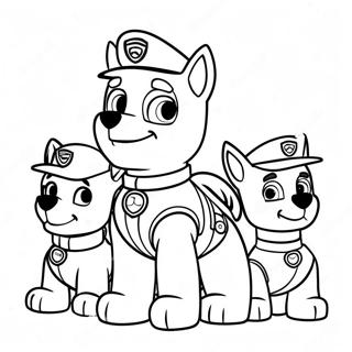 Noel Paw Patrol Boyama Sayfaları