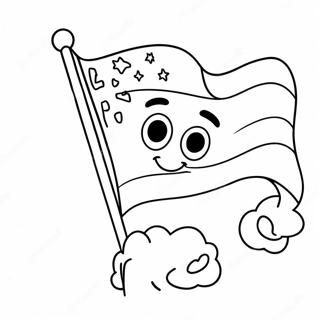 Cizgi Film Bayragi Boyama Sayfasi 67337 14742