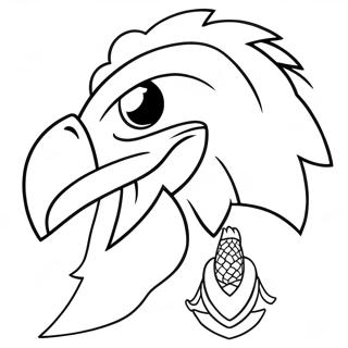 Philadelphia Eagles Maskotu Boyama Sayfasi 68496-15000