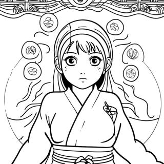 Megumi Fushiguronun Shikigami Cagirmasi Boyama Sayfasi 68862 15080