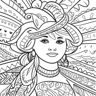 Canli Hispanik Festival Boyama Sayfasi 69215-15151