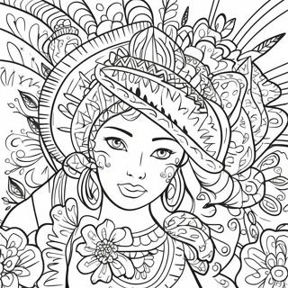 Canli Hispanik Festival Boyama Sayfasi 69215-15152