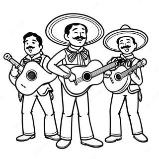 Geleneksel Mariachi Orkestrasi Boyama Sayfasi 69217-15159