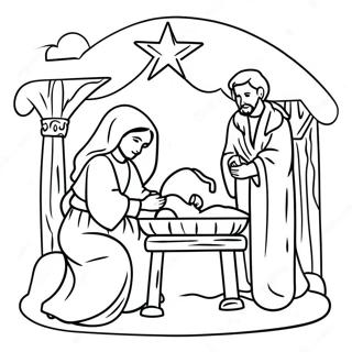 Advent Dogus Sahnesi Boyama Sayfasi 69962 15322