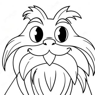 Biyikli Lorax Boyama Sayfasi 70400-15416