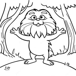 Lorax Agaclar Icin Konusuyor Boyama Sayfasi 70401-15418