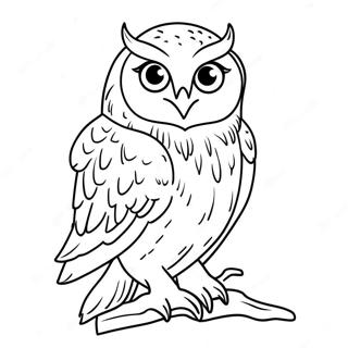 Gorkemli Kutup Baykusu Boyama Sayfasi 70945-15537