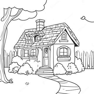 Sirin Vintage Kulube Boyama Sayfasi 71933-15798