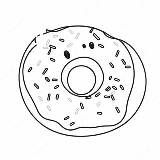 Cekici Sekerlemeli Donut Boyama Sayfasi 72010-15863