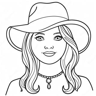 Sapkali Cekici Kiz Boyama Sayfasi 72084-15913