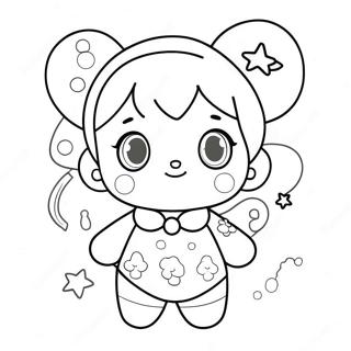 Kawaii Sevimli Anime Karakter Boyama Sayfasi 72387-16147