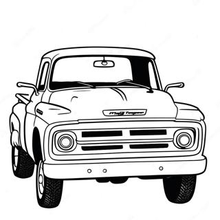 Chevy Pickup Kamyonet Boyama Sayfasi 72494 16241
