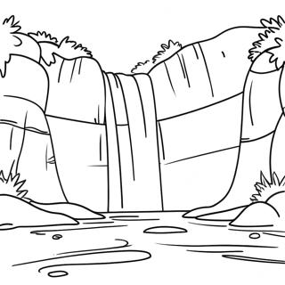 Gorkemli Selale Boyama Sayfasi 72726 16419