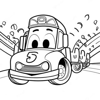 Chick Hicks Bir Yarista Boyama Sayfasi 7281 2071