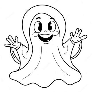 Neseli Hayalet Boyama Sayfasi 73139 16740