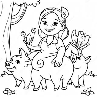 Rosita Ile Domuzcuklar Boyama Sayfasi 73369-16916