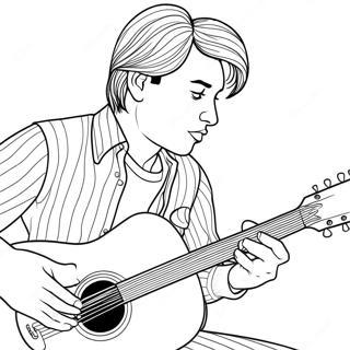 Johnny Gitar Calarken Boyama Sayfasi 73370-16918