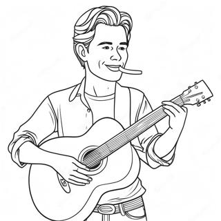 Johnny Gitar Calarken Boyama Sayfasi 73370-16919