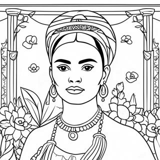 Frida Kahlo Boyama Sayfaları