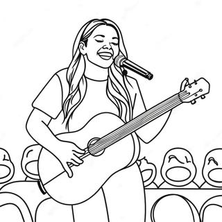 Olivia Rodrigo Konserde Boyama Sayfasi 73703-17177