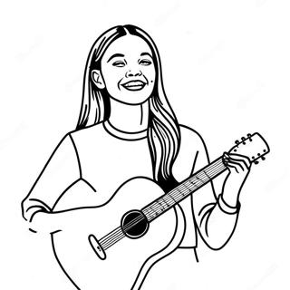 Olivia Rodrigo Konserde Boyama Sayfasi 73703-17178