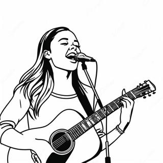Olivia Rodrigo Konserde Boyama Sayfasi 73703-17179