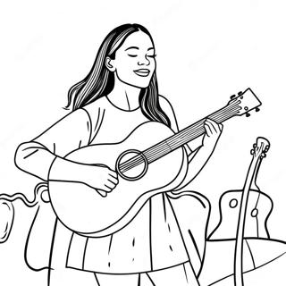 Olivia Rodrigo Konserde Boyama Sayfasi 73703-17180