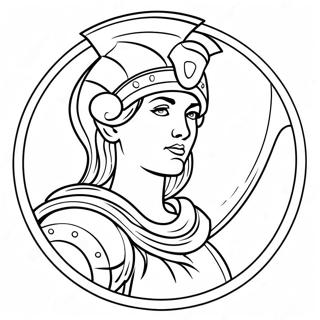 Athena Kalkani Ile Boyama Sayfasi 73755-17219