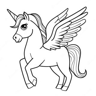 Gorkemli Pegasus Ucus Boyama Sayfasi 74112-17490