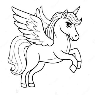 Goz Alici Pegasus Gun Batiminda Boyama Sayfasi 74114-17497