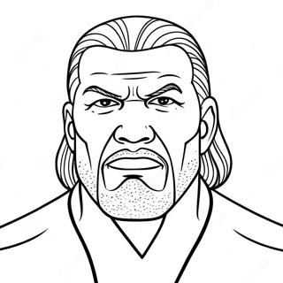 Dramatik Triple H Ringde Boyama Sayfasi 74523-17824