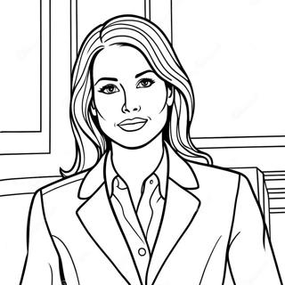 Takim Elbise Giymis Kendine Guvenen Is Kadini Boyama Sayfasi 74549-17844