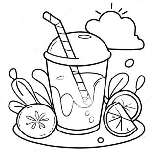 Gunesli Gun Limonata Boyama Sayfasi 74574 17860