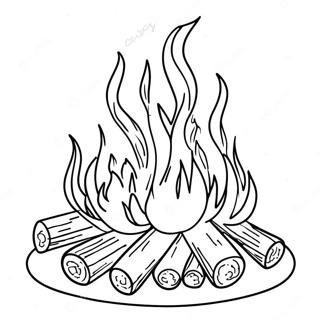 Parlak Kamp Atesi Boyama Sayfasi 74600-17881