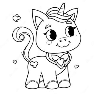 Büyülü Unicorn Kedi Boyama Sayfası Boyama Sayfaları