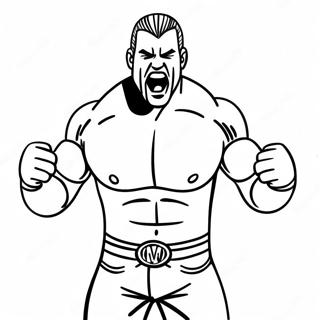 Wwe Superstar Aksiyon Pozu Boyama Sayfasi 74854-18070