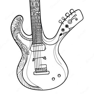 Gitar Boyama Sayfaları