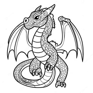Gorkemli Ender Dragon Boyama Sayfasi 75396-18497